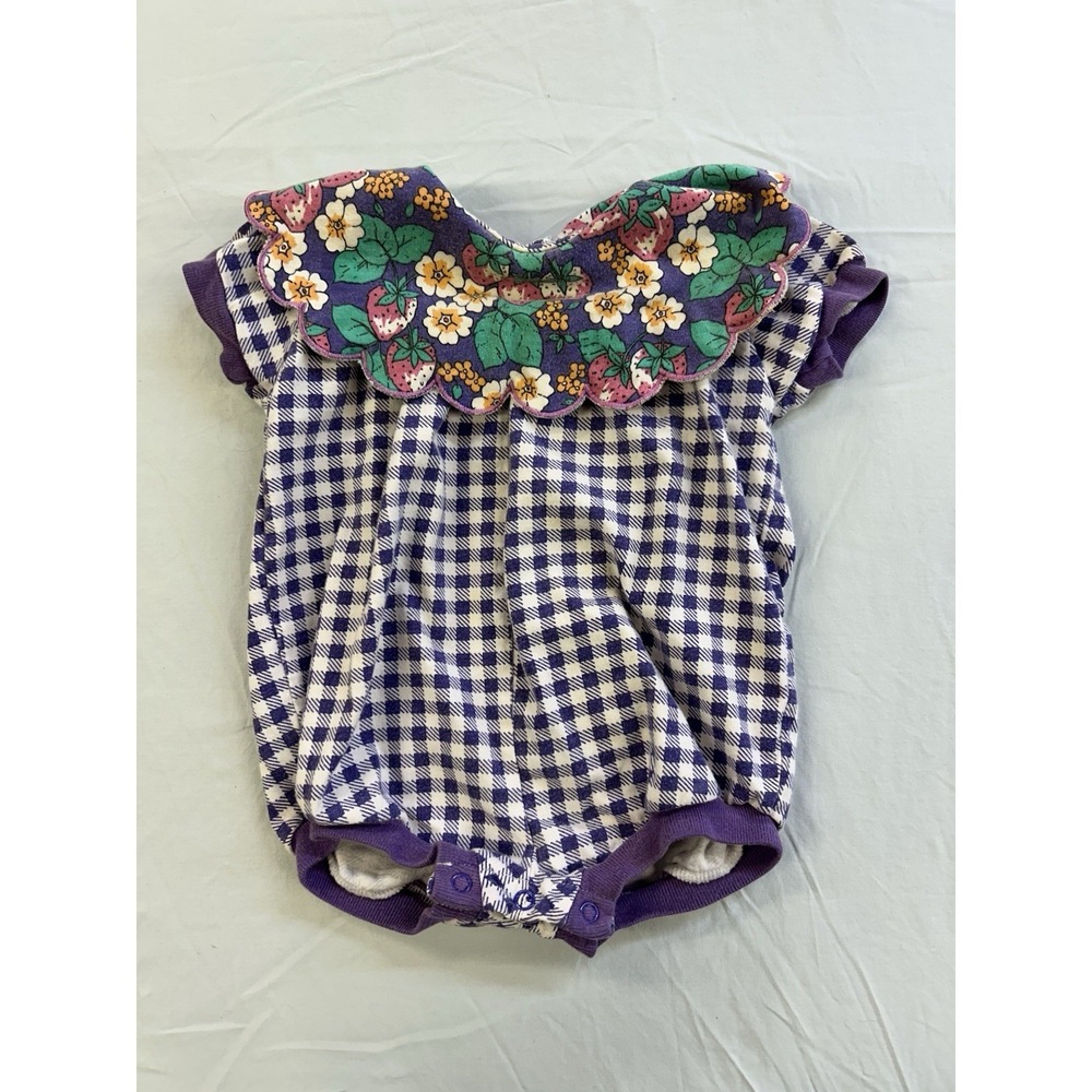Vintage 90s Little Lamb Bubble Romper Size 12 Month